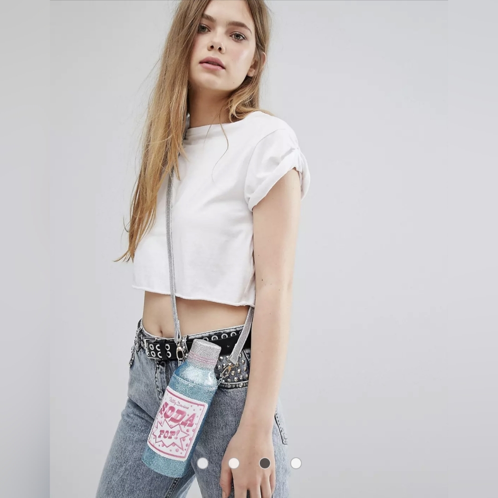 Tatty Devine Soda Pop Water Bottle and Bag NWT